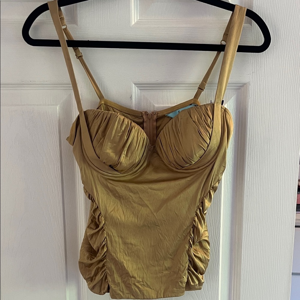 Marciano Gold Silk Blend Top